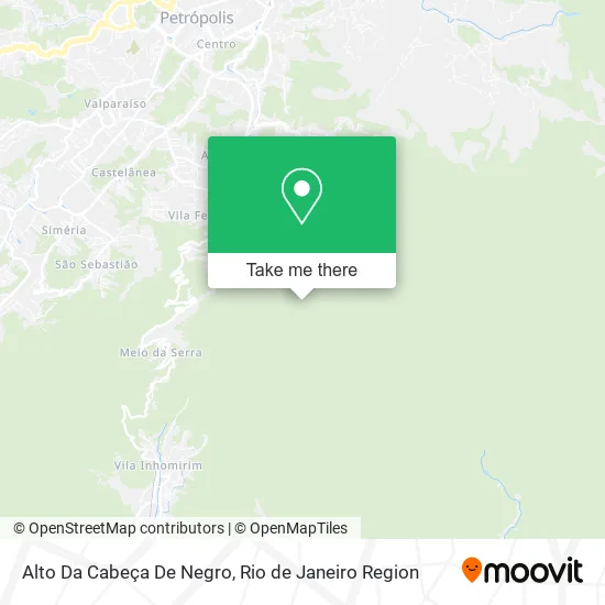 Alto Da Cabeça De Negro map