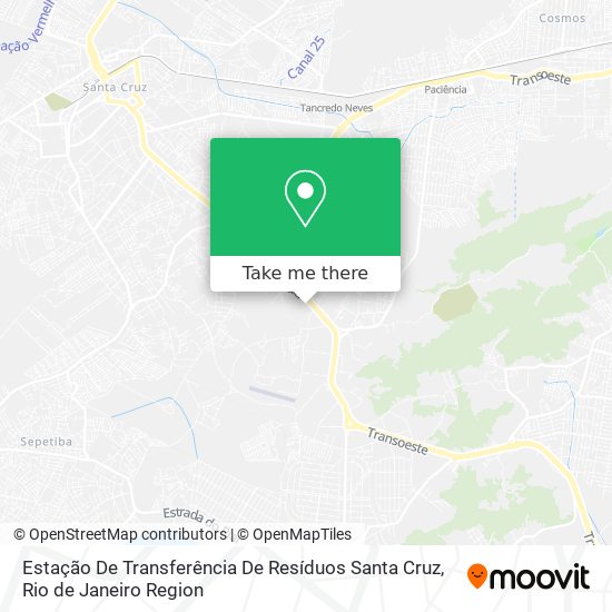 Estação De Transferência De Resíduos Santa Cruz map