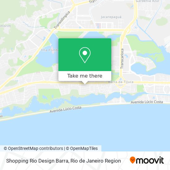 Shopping Rio Design Barra map