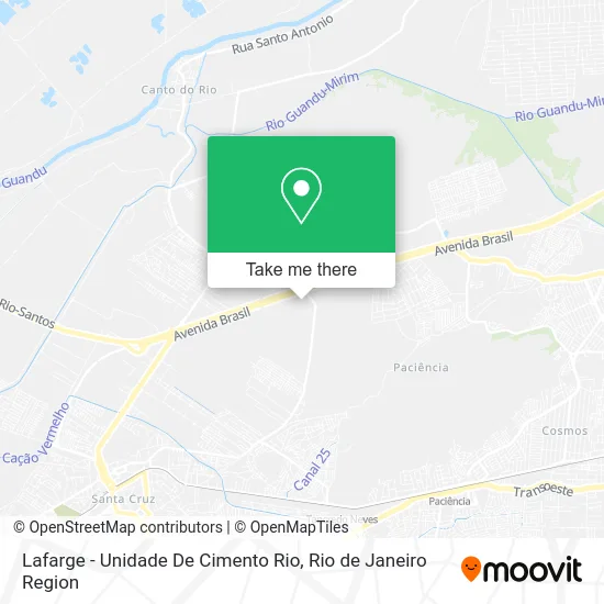 Lafarge - Unidade De Cimento Rio map