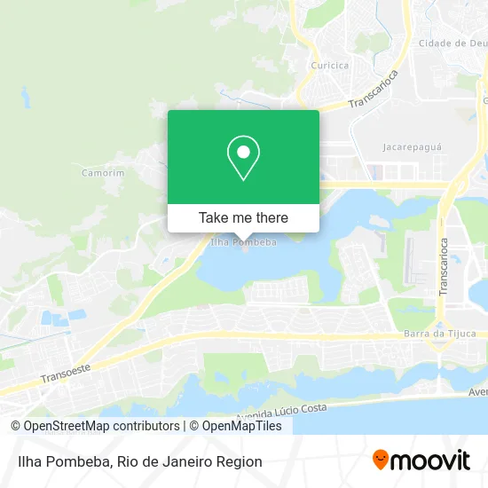 Ilha Pombeba map
