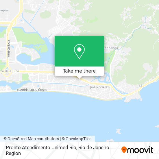 Mapa Pronto Atendimento Unimed Rio