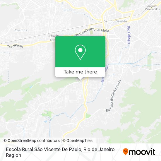 Mapa Escola Rural São Vicente De Paulo