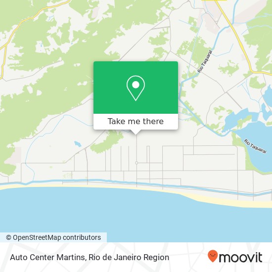 Mapa Auto Center Martins