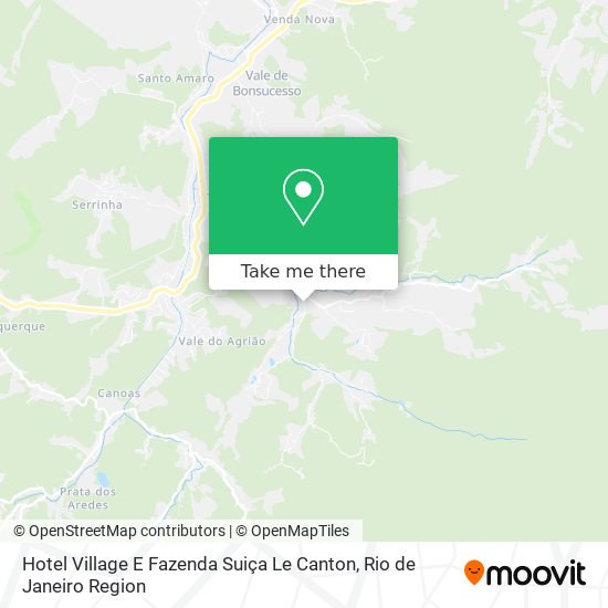 Mapa Hotel Village E Fazenda Suiça Le Canton