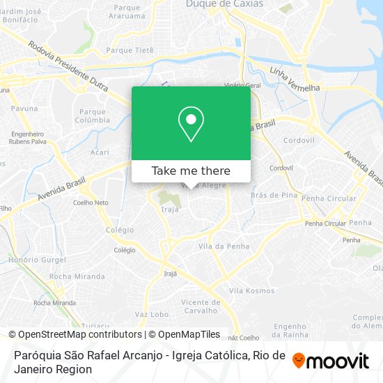 Mapa Paróquia São Rafael Arcanjo - Igreja Católica