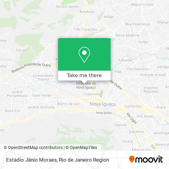 Mapa Estádio Jânio Moraes