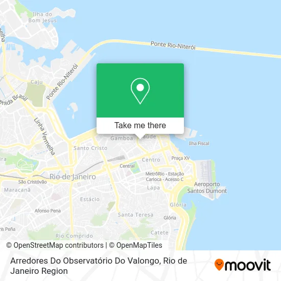 Arredores Do Observatório Do Valongo map