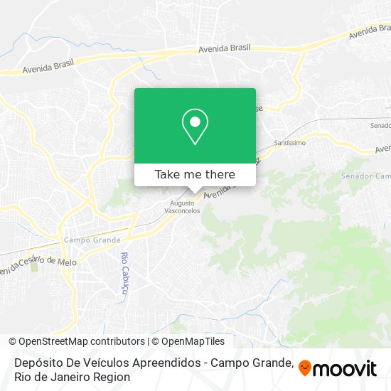 Depósito De Veículos Apreendidos - Campo Grande map