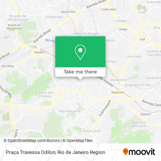 Mapa Praça Travessa Odilon