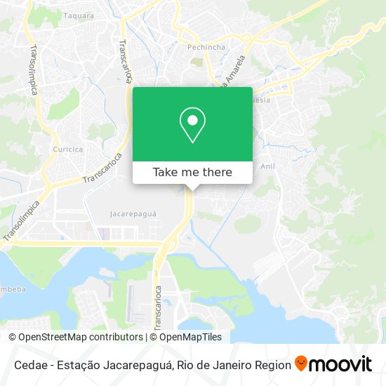 Cedae - Estação Jacarepaguá map