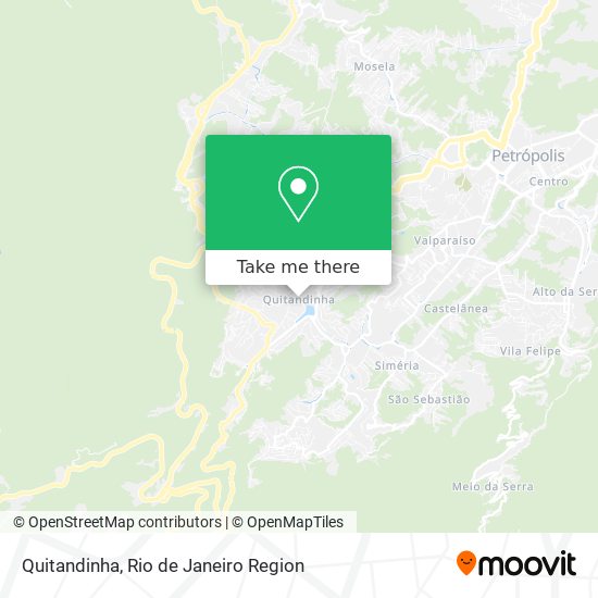 Mapa Quitandinha