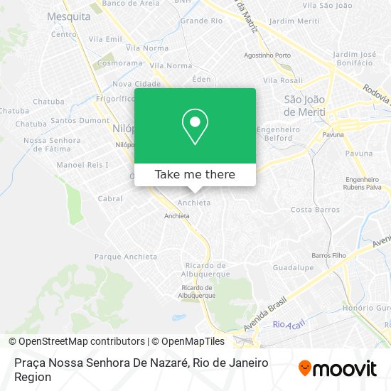 Mapa Praça Nossa Senhora De Nazaré