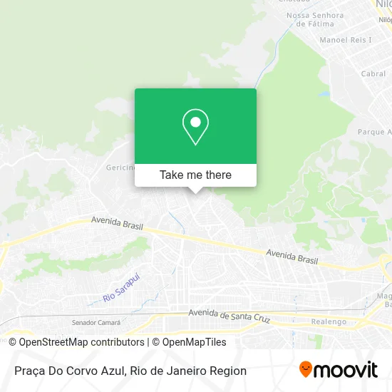 Praça Do Corvo Azul map