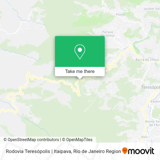 Rodovia Teresópolis | Itaipava map