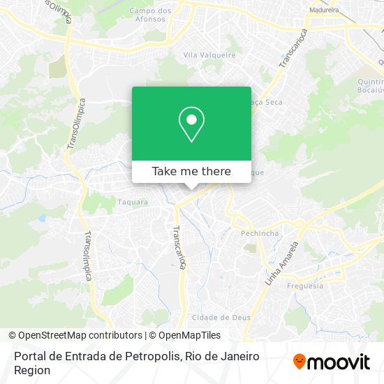 Mapa Portal de Entrada de Petropolis