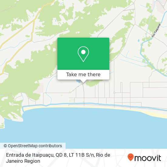 Mapa Entrada de Itaipuaçu, QD 8, LT 11B S / n