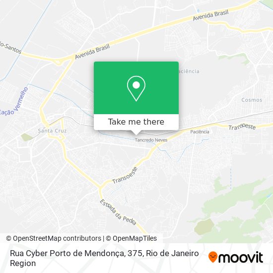 Rua Cyber Porto de Mendonça, 375 map