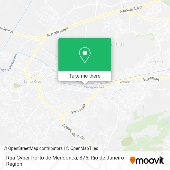 Rua Cyber Porto de Mendonça, 375 map