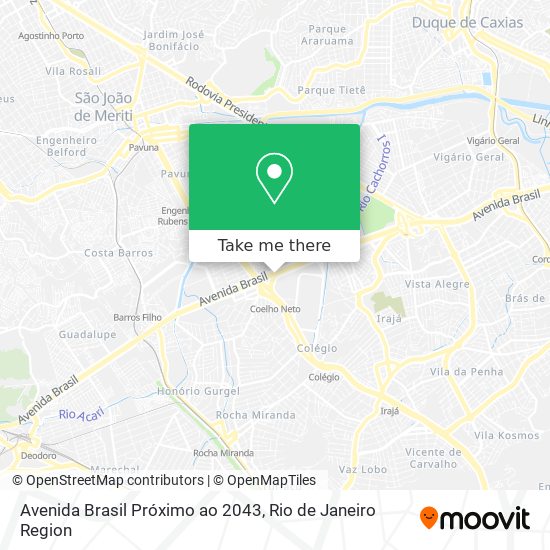 Mapa Avenida Brasil Próximo ao 2043