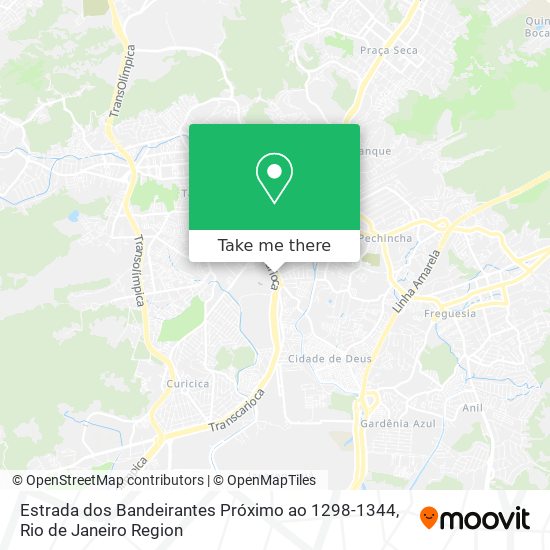 Estrada dos Bandeirantes Próximo ao 1298-1344 map