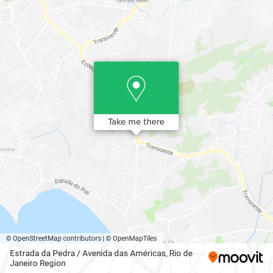 Mapa Estrada da Pedra / Avenida das Américas