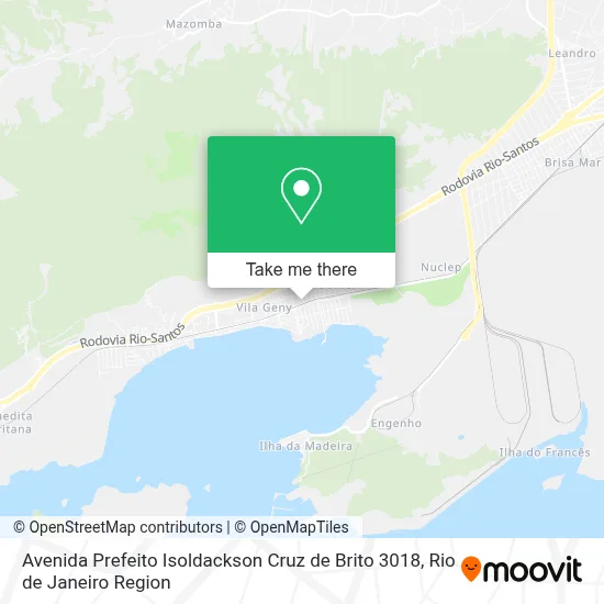 Avenida Prefeito Isoldackson Cruz de Brito 3018 map