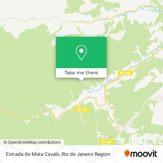 Estrada do Mata Cavalo map