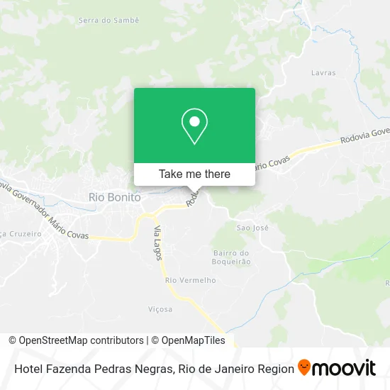 Hotel Fazenda Pedras Negras map