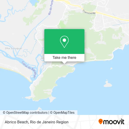 Abrico Beach map