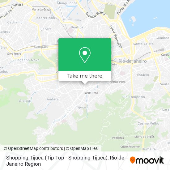 Mapa Shopping Tijuca (Tip Top - Shopping Tijuca)