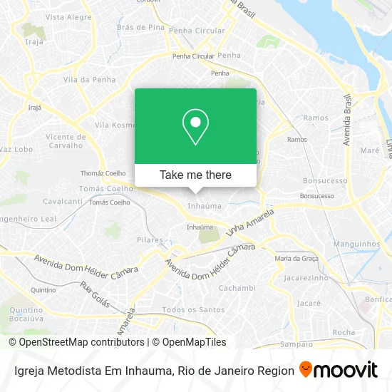 Igreja Metodista Em Inhauma map