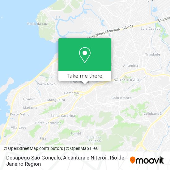 Desapego São Gonçalo, Alcântara e Niterói. map