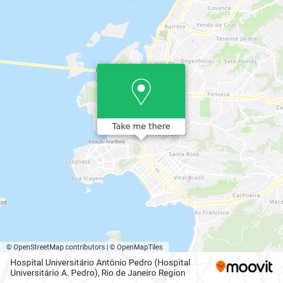 Hospital Universitário Antônio Pedro map