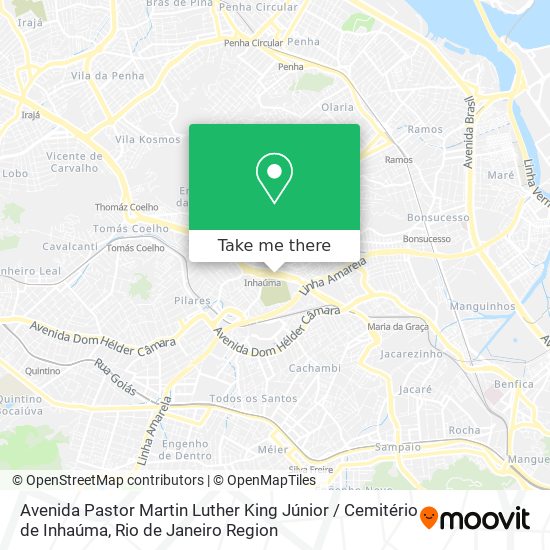 Avenida Pastor Martin Luther King Júnior / Cemitério de Inhaúma map