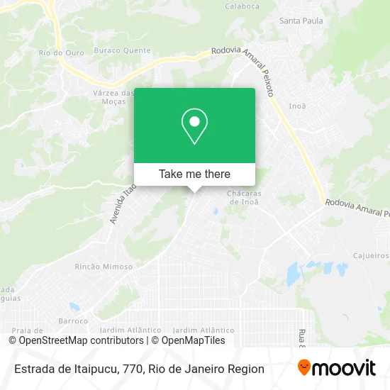 Estrada de Itaipucu, 770 map