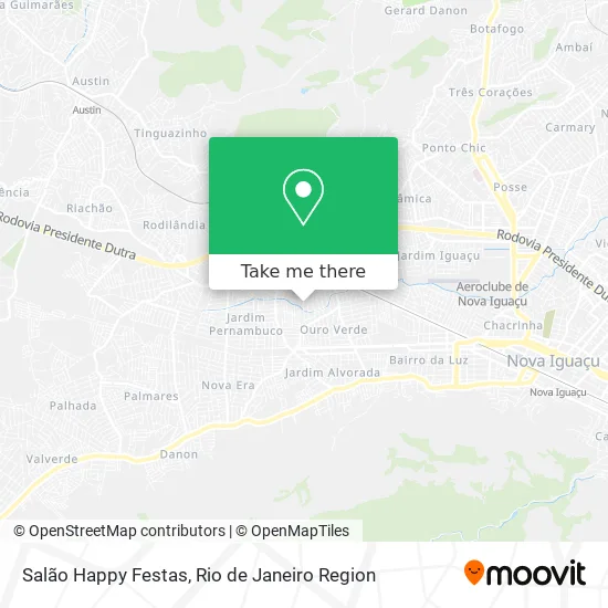 Salão Happy Festas map