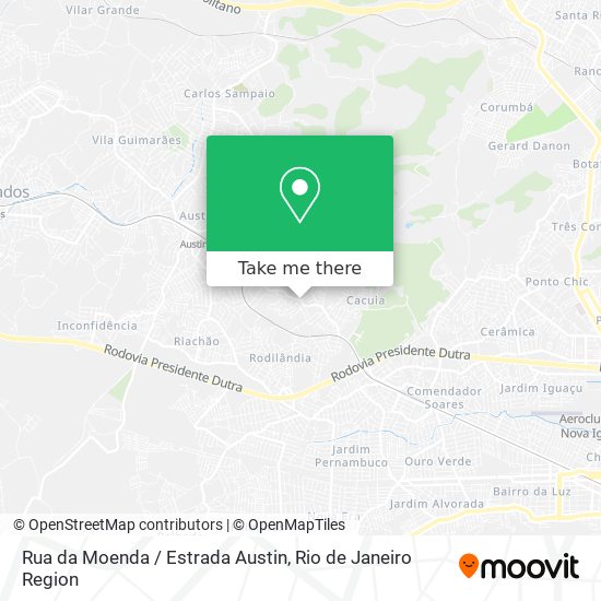 Rua da Moenda / Estrada Austin map