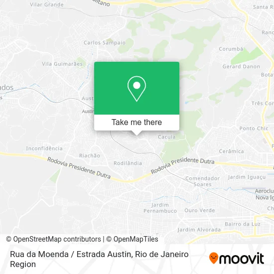 Rua da Moenda / Estrada Austin map