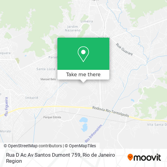 Rua D Ac Av Santos Dumont 759 map