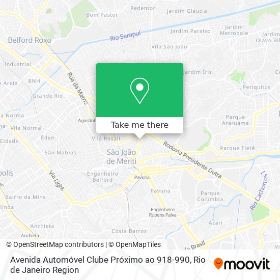 Avenida Automóvel Clube Próximo ao 918-990 map