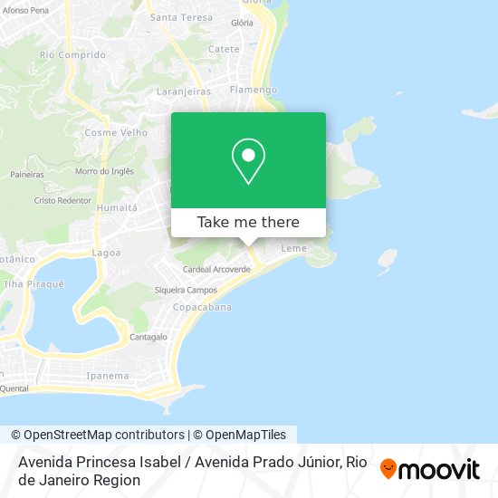 Mapa Avenida Princesa Isabel / Avenida Prado Júnior