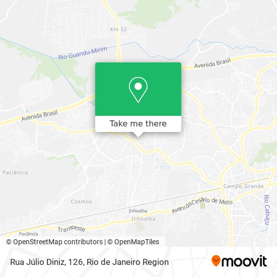 Rua Júlio Diniz, 126 map