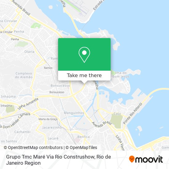 Grupo Tmc Maré Via Rio Construshow map