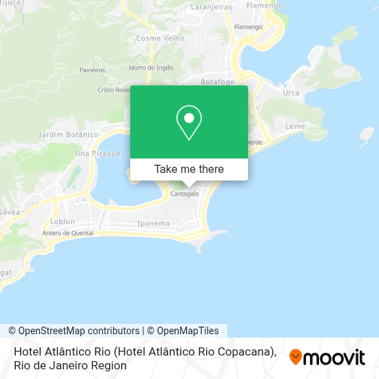Hotel Atlântico Rio map