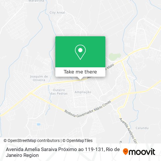 Mapa Avenida Amelia Saraiva Próximo ao 119-131