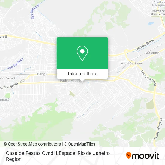 Casa de Festas Cyndi L'Espace map