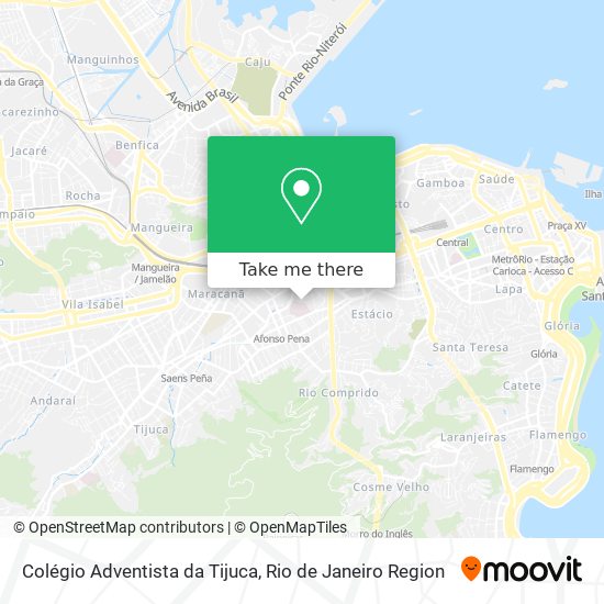 Mapa Colégio Adventista da Tijuca