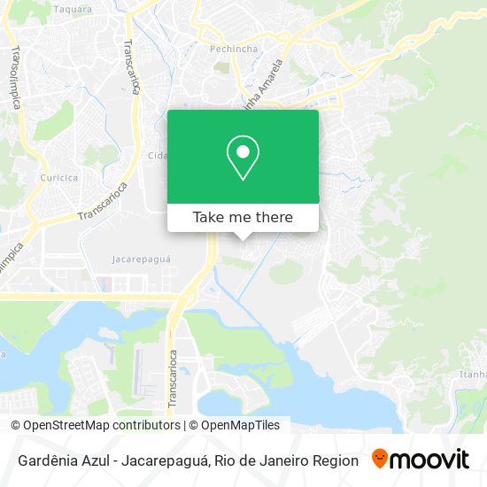 Gardênia Azul - Jacarepaguá map