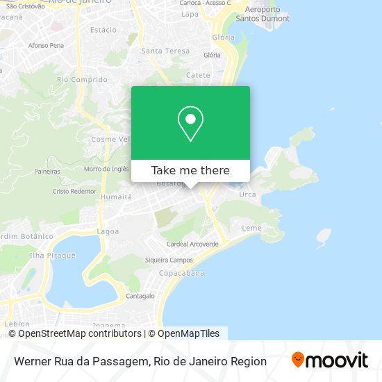 Mapa Werner Rua da Passagem